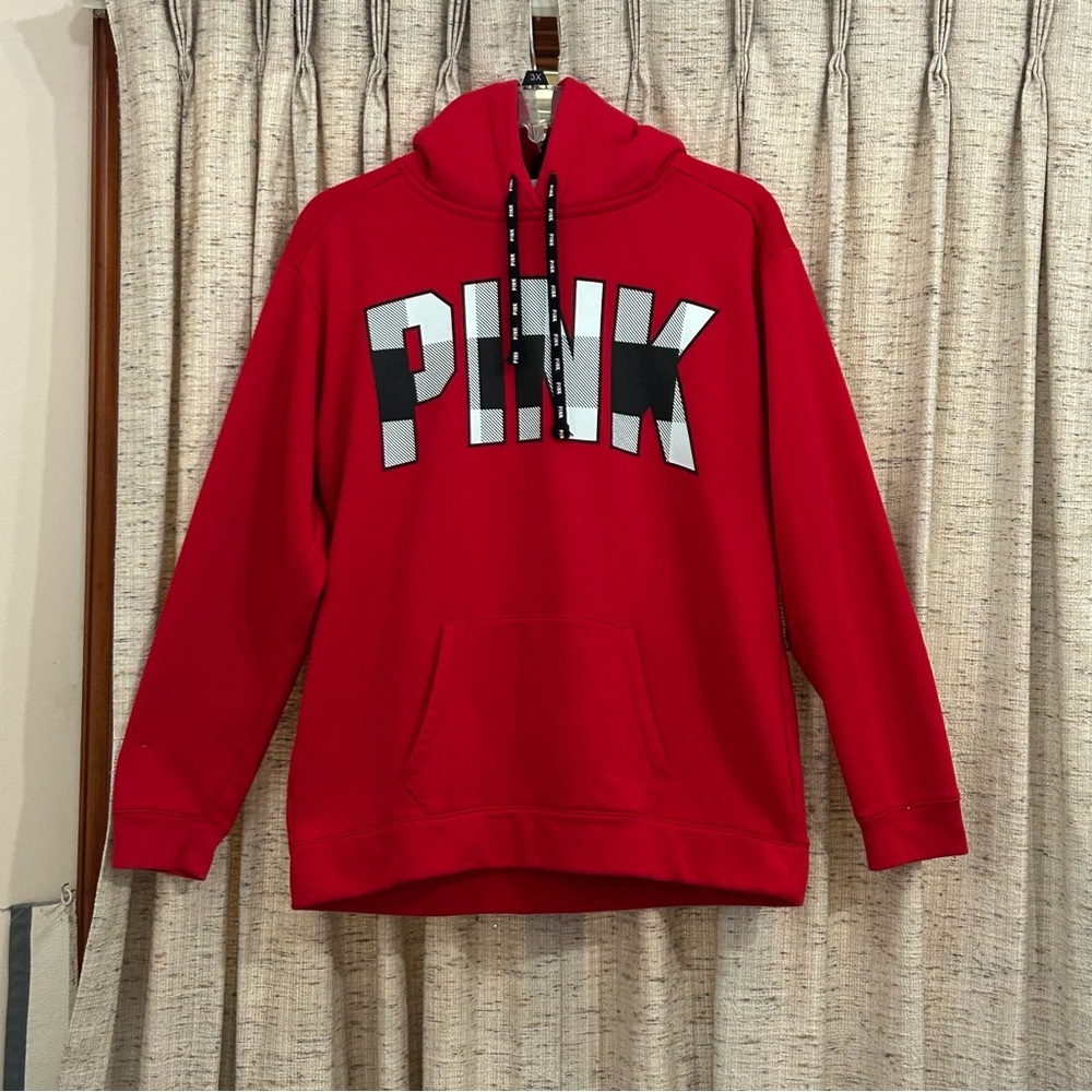 PINK Victoria's Secret Sherpa Lined Sweatshirt Hoodie - Large